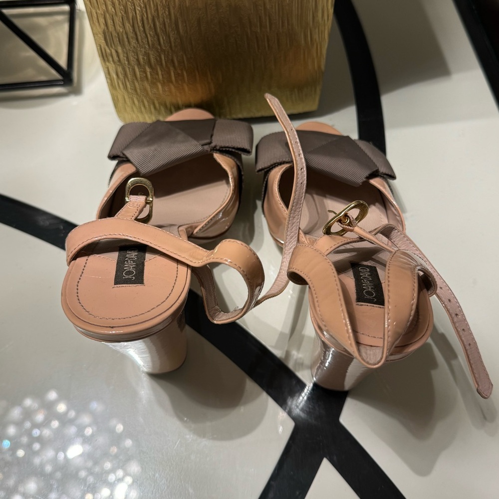 Joan and David Chic Women's Sandals in Pink and Brown